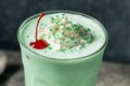 Boozy Frozen Mint Milkshake