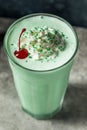 Boozy Frozen Mint Milkshake