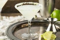 Boozy Lime Drop Martini Royalty Free Stock Photo