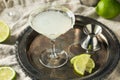 Boozy Lime Drop Martini Royalty Free Stock Photo