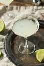 Boozy Lime Drop Martini Royalty Free Stock Photo