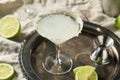 Boozy Lime Drop Martini Royalty Free Stock Photo