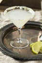 Boozy Lime Drop Martini Royalty Free Stock Photo
