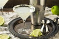 Boozy Lime Drop Martini Royalty Free Stock Photo