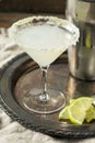 Boozy Lime Drop Martini Royalty Free Stock Photo