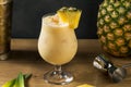 Boozy PIneapple Painkiller Cocktail