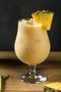 Boozy PIneapple Painkiller Cocktail