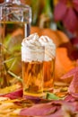 Boozy Pumpkin Pie Shooters Royalty Free Stock Photo