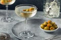Boozy Refreshing Dry Gin Martini Royalty Free Stock Photo