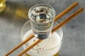 Boozy Refreshing Japanese Sake Bomb Cocktail Royalty Free Stock Photo