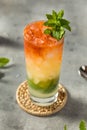 Boozy Refreshing Queens Park Swizzle Royalty Free Stock Photo