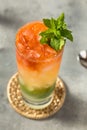Boozy Refreshing Queens Park Swizzle Royalty Free Stock Photo