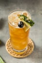 Boozy Refreshing Rum Bahama Mama Cocktail