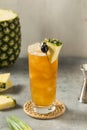 Boozy Refreshing Rum Bahama Mama Cocktail