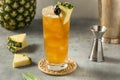 Boozy Refreshing Rum Bahama Mama Cocktail