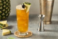 Boozy Refreshing Rum Bahama Mama Cocktail