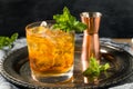 Boozy Refreshing Stinger Cocktail Royalty Free Stock Photo