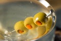 Boozy Traditional Dirty Martini Royalty Free Stock Photo