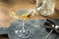 Boozy Traditional Dirty Martini Royalty Free Stock Photo