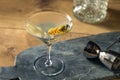 Boozy Traditional Dirty Martini Royalty Free Stock Photo