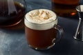Boozy Warm Irish Coffee Royalty Free Stock Photo