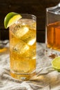 Boozy Whiskey Ginger Ale Cocktail Royalty Free Stock Photo