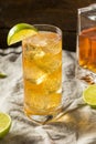 Boozy Whiskey Ginger Ale Cocktail Royalty Free Stock Photo
