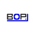 BOP letter logo creative design with vector graphic, BOP Royalty Free Stock Photo
