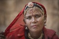 Bopa gypsy woman from Jaisalmer region, Indian state of Rajasthan Royalty Free Stock Photo