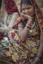 Bopa gypsy woman from Jaisalmer region, Indian state of Rajasthan Royalty Free Stock Photo