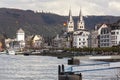 boppard and the rhine river germany Royalty Free Stock Photo