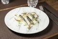 spineless anchovies with olives