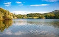 Bor lake, magnificent evening landscape, Serbia.