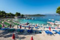 Bora Bora beach in Ksamil, Albania Royalty Free Stock Photo