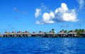 Bora Bora luxury beach resort Royalty Free Stock Photo