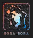 Bora Bora map design.