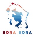 Bora Bora map.
