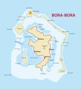 Bora Bora map