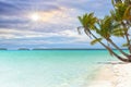 Bora Bora, paradise island beach in French Polynesia Royalty Free Stock Photo