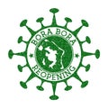 Bora Bora Reopening Stamp.