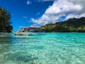 Bora Bora Lagoon view Royalty Free Stock Photo