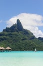 Borabora.sailing in the lagoon