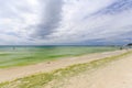 Boracay Beach with Green Algea Royalty Free Stock Photo