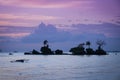 Boracay beach sunset island philippines Royalty Free Stock Photo