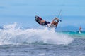 The Boracay internanional funboard cup 28-31 January, 2015. Boracay, Philippines. Freestyle category. Young kitesurfer on