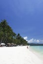 Boracay island blue sky white beach philippines