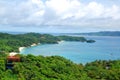 Boracay Island overview from Mount Luho view point in Aklan, Philippines