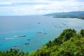 Boracay Island overview from Mount Luho view point in Aklan, Philippines Royalty Free Stock Photo