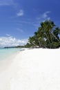 Boracay island white beach background philippines Royalty Free Stock Photo