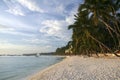 Boracay island white beach philippines Royalty Free Stock Photo